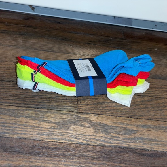 Tommy Hilfiger Men's Socks White/Blue/Yellow/Red - Picture 6 of 6